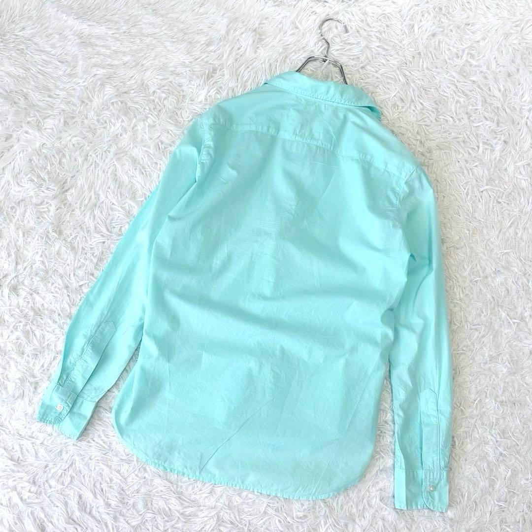 美品✨フランクアンドアイリーン EILEEN スキッパーシャツ コットン ブルー