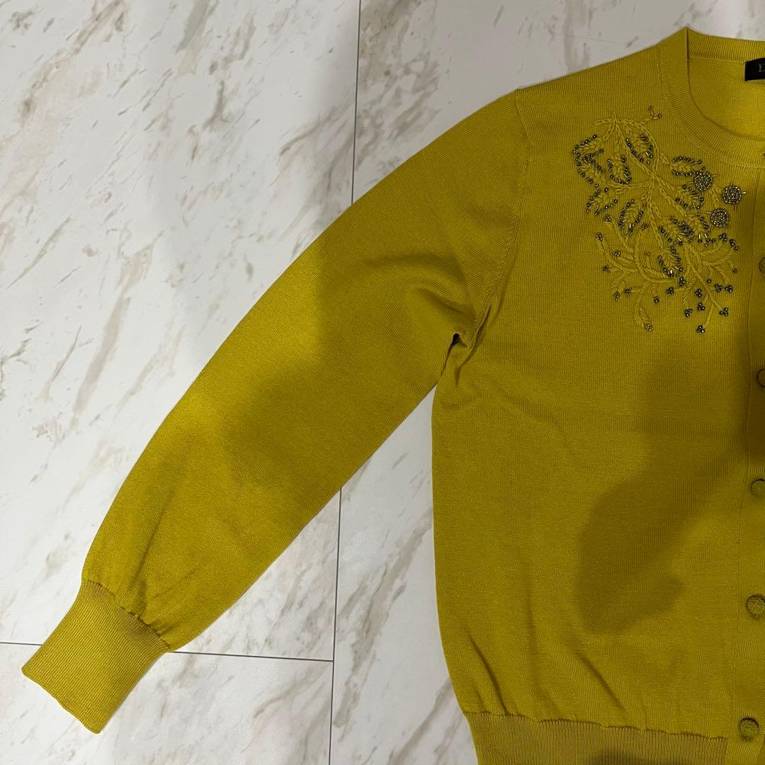 DAMA カーディガン 刺繍 ビーズ