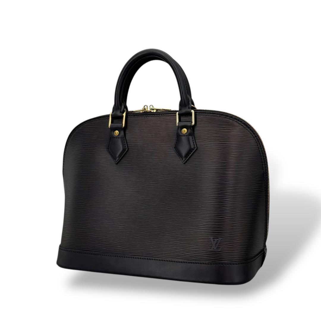 [新品同様] ルイヴィトン　エピ　アルマ　ハンドバッグ　黒　ノワール　レザー