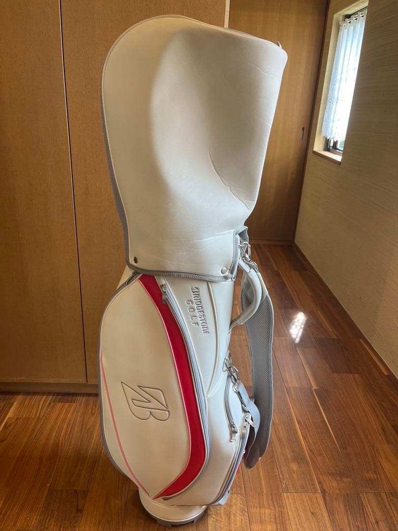 ブリヂストン キャディバッグ ホワイト/ピンク