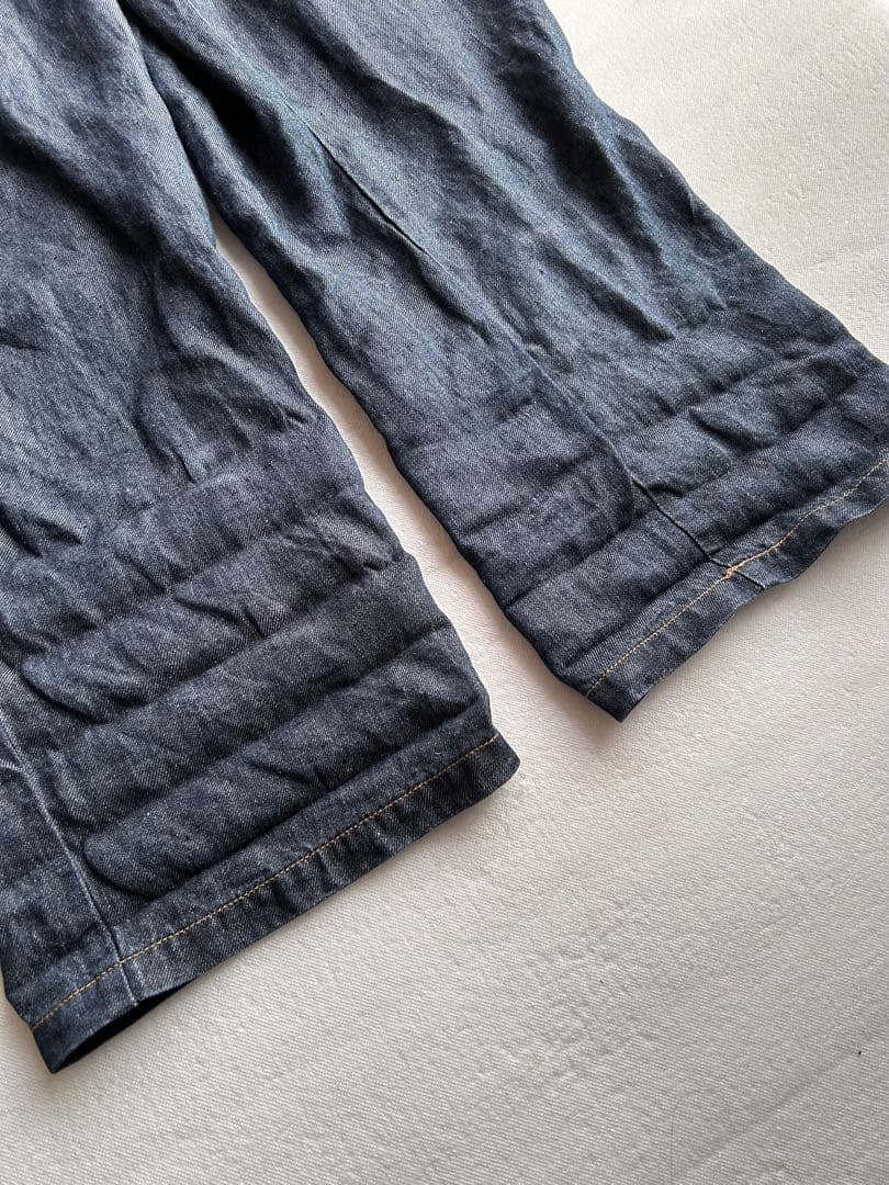 ウティ outil リネンオーバオール　サイズ1 美品