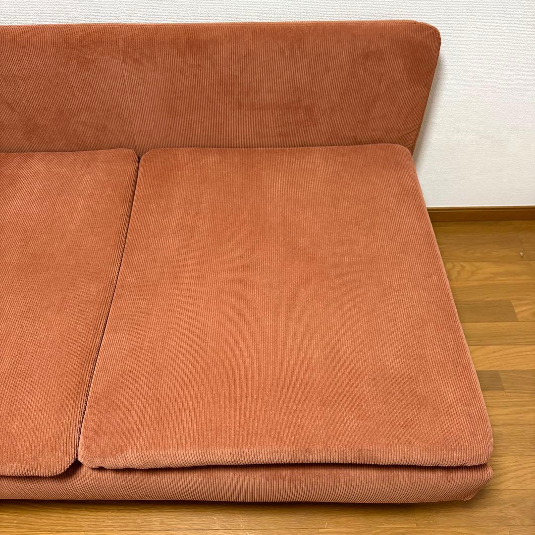 【使用半年未満!!!】IKEA ソーデルハムン 3人掛け ケーリンゲ 赤茶色