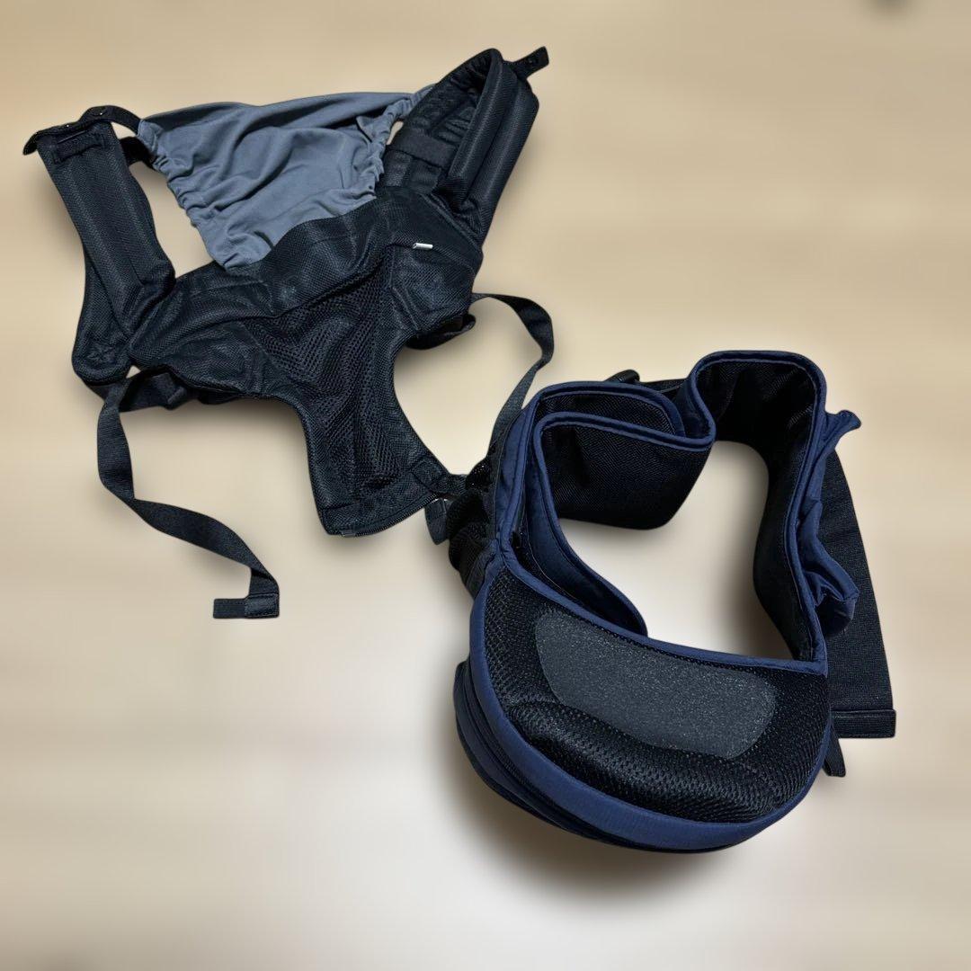 ポルバンアドバンス ヒップシート 抱っこ紐 ダブルショルダー付き