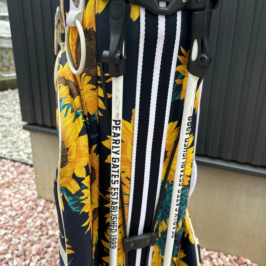 値下げ PEARLY GATES ひまわり柄 キャディバッグ