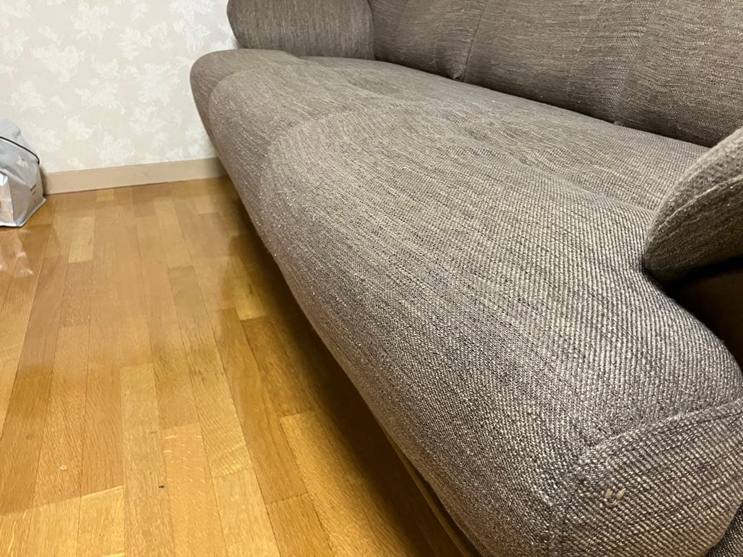 ニトリ ３人掛けファブリックソファ KOTEI3 DR-DMO 直接引取限定