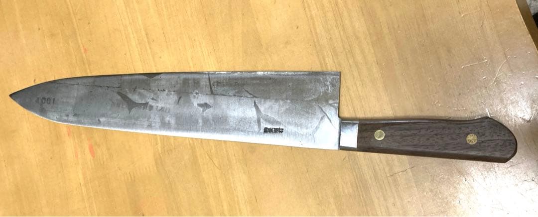 プロ用　播州武介作　黒合板ツバ付　全鋼牛刀　36cm ⭐️新品未使用⭐️