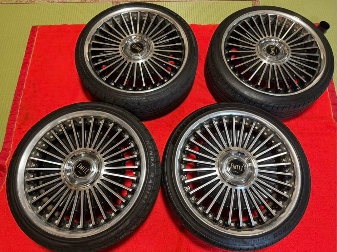 work EMITZ イミッツ19インチ タイヤセットPCD100 5穴 希少