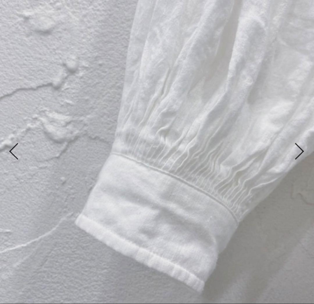 新品maison de soil ミニピンタック シャツ ブラウス ホワイト