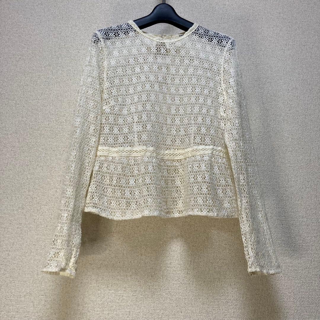 nowos レース ブラウス かぎ編み ノーウォス クロシェ