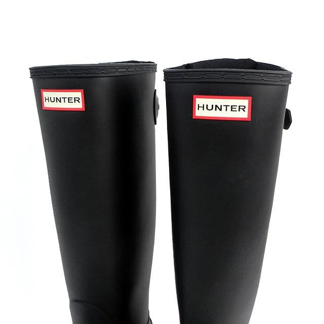 新品ハンターHUNTERレディースレインブーツ・ブラック　UK5-24cm