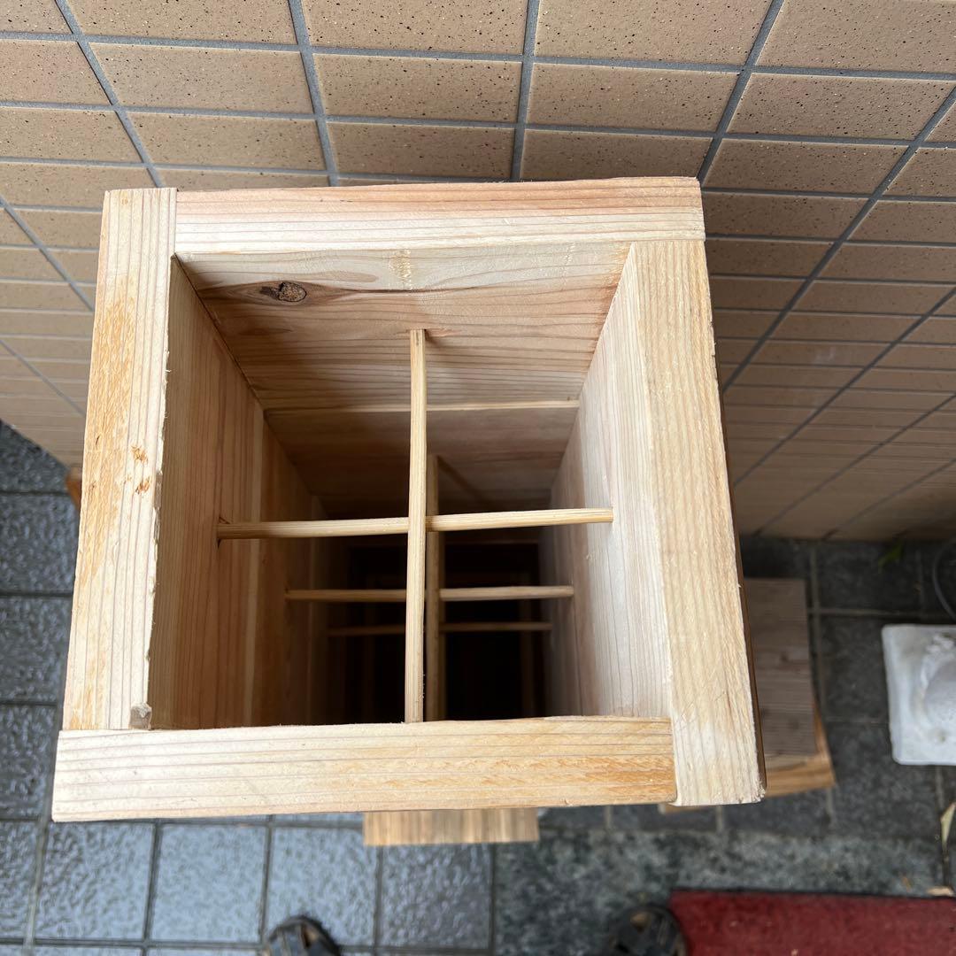 日本ミツバチ重箱式巣箱　手作り　４段　　　1