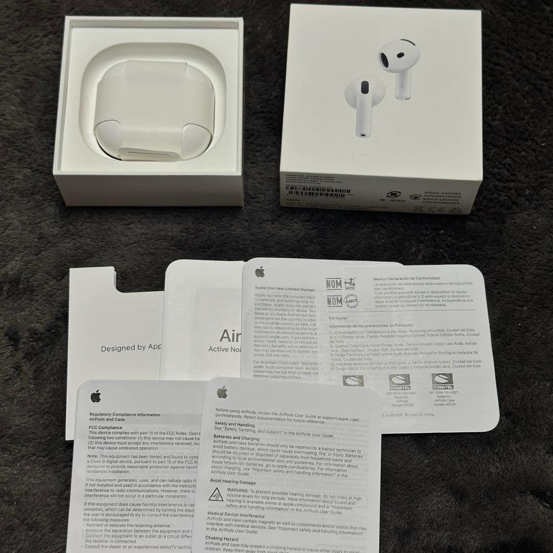 airpods 4 ノイズキャンセリング　ケースのみ　箱付き
