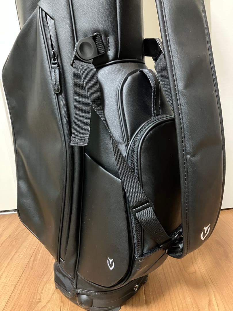 VESSEL ブラック ゴルフバッグ 7.5型