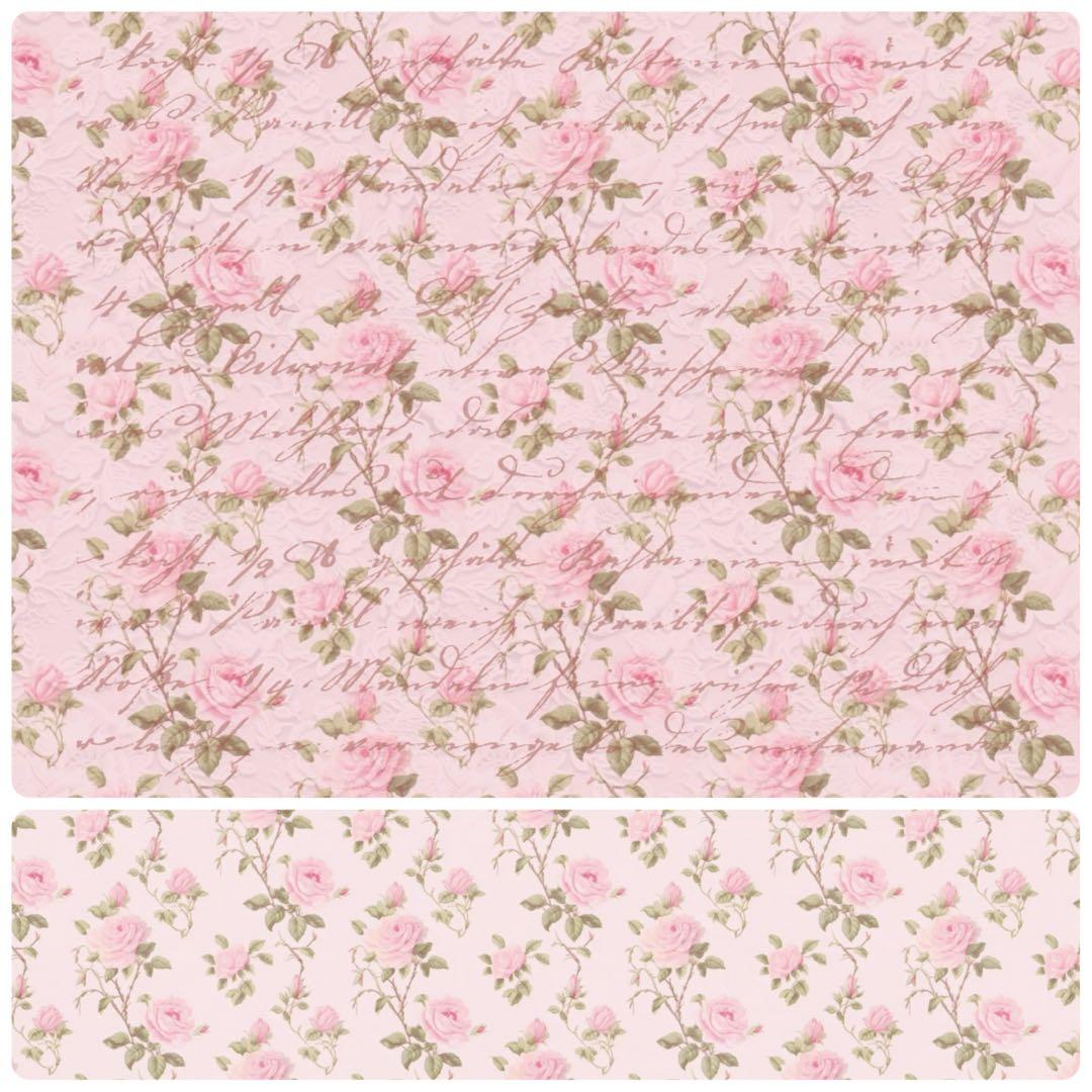 新作②♡romantic quilt 60枚♡A4デザインペーパー&コラージュ