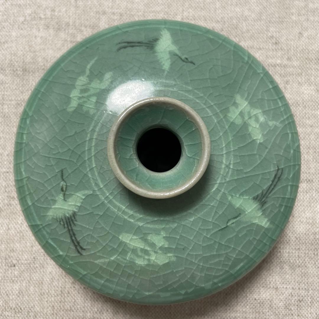 韓国陶窯　金正黙　青磁　水差し