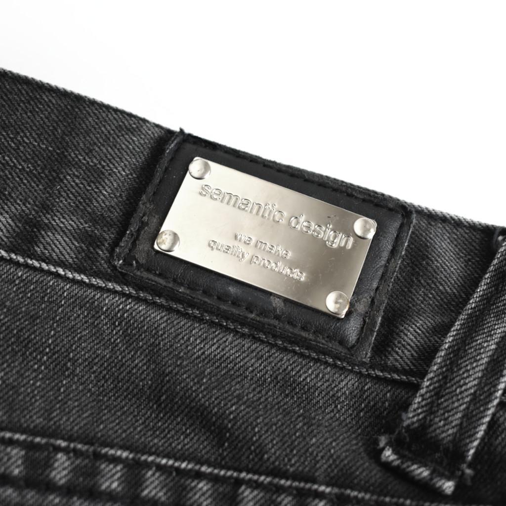 パンツ y2k semantic design denim flare pants M