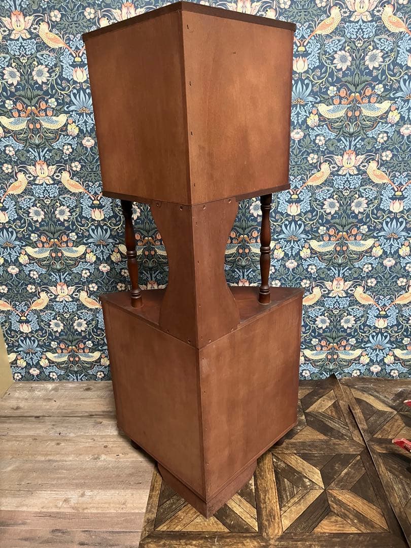 コーナーラック キャビネット 昭和レトロ 飾り棚 インテリア 当時物