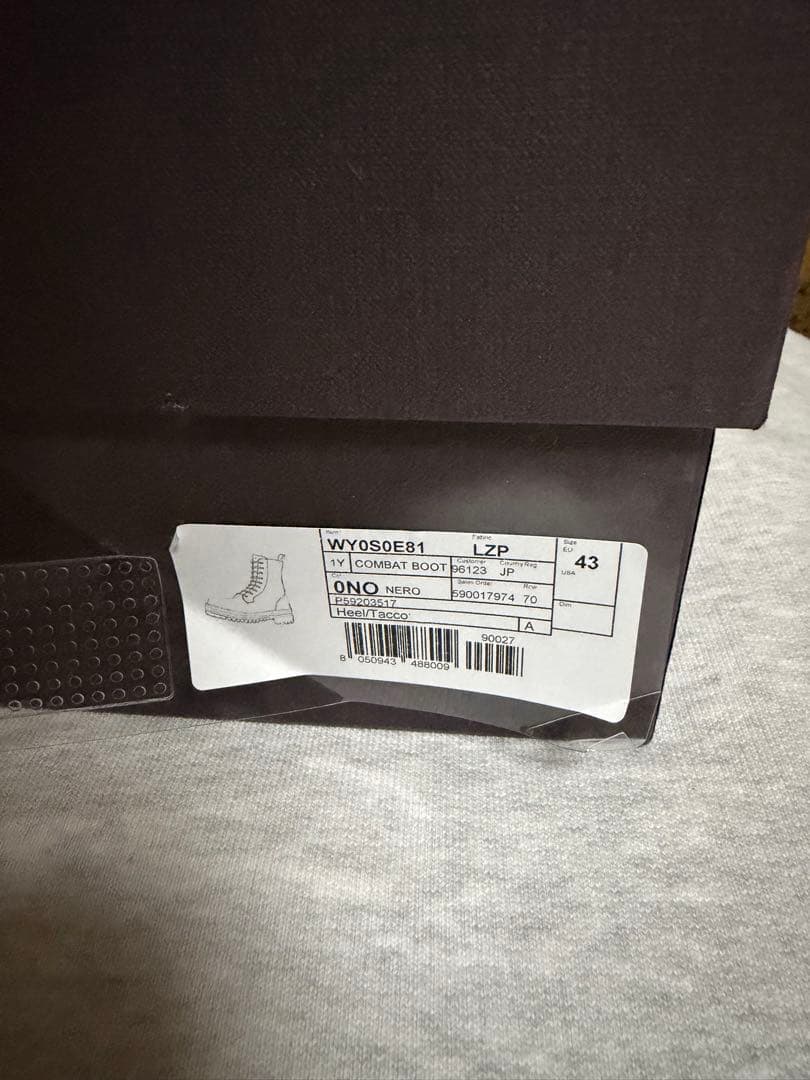 新品未使用 VALENTINO ヴァレンティノコンバットブーツ EU43