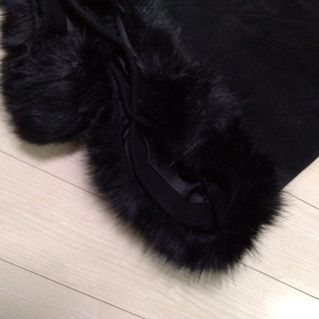  PARTY ファー付きポンチョコート