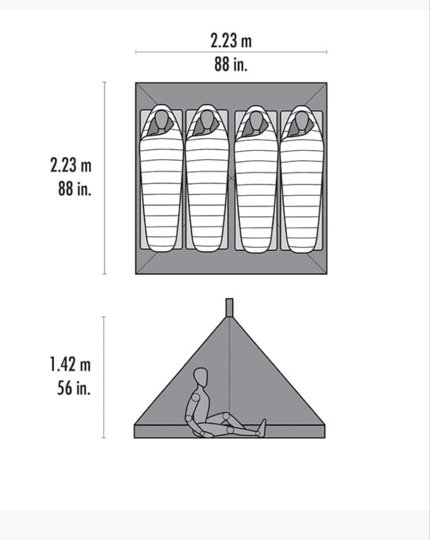 MSR フロントレンジ バグシェルター　FRONT RANGE ポール付き