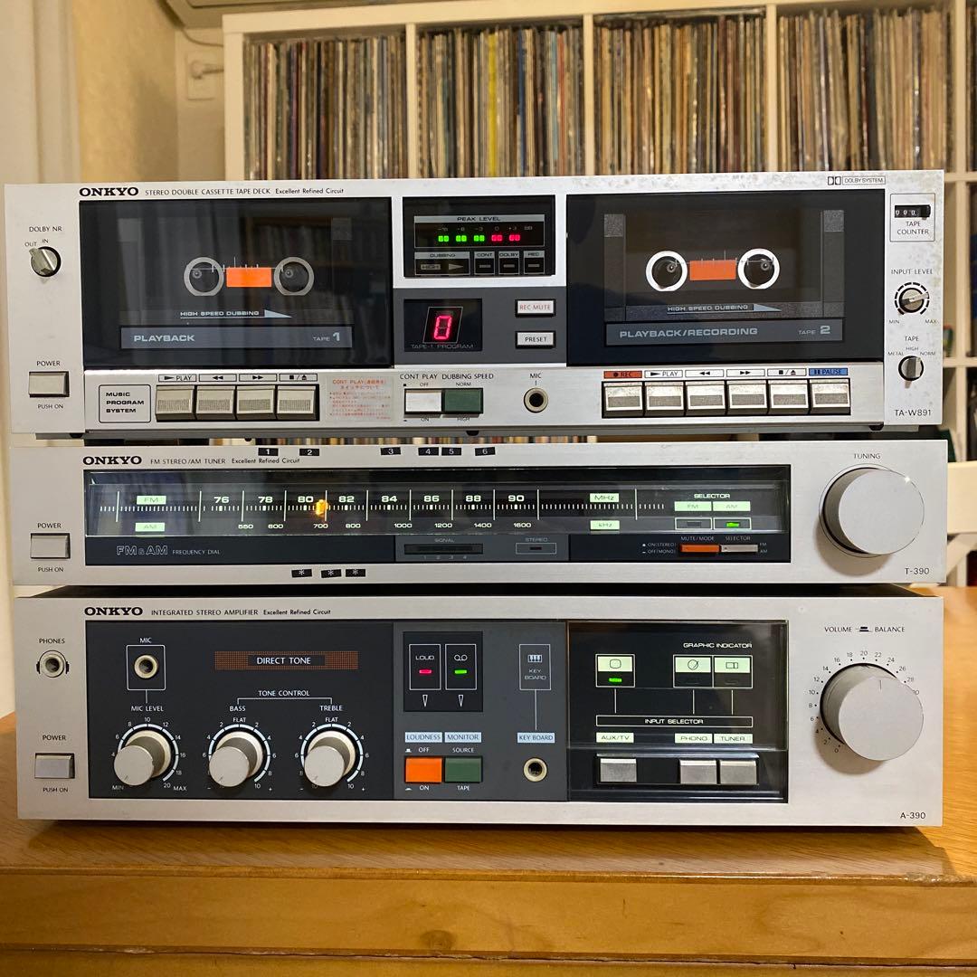 ONKYO オンキョー　カセットデッキ　チューナ　アンプ　TA-891 390