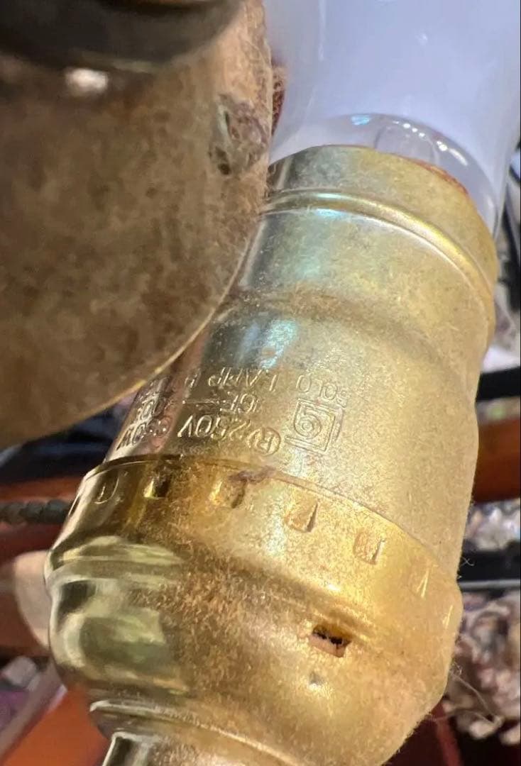 アンティーク フラワーモチーフ ランプ