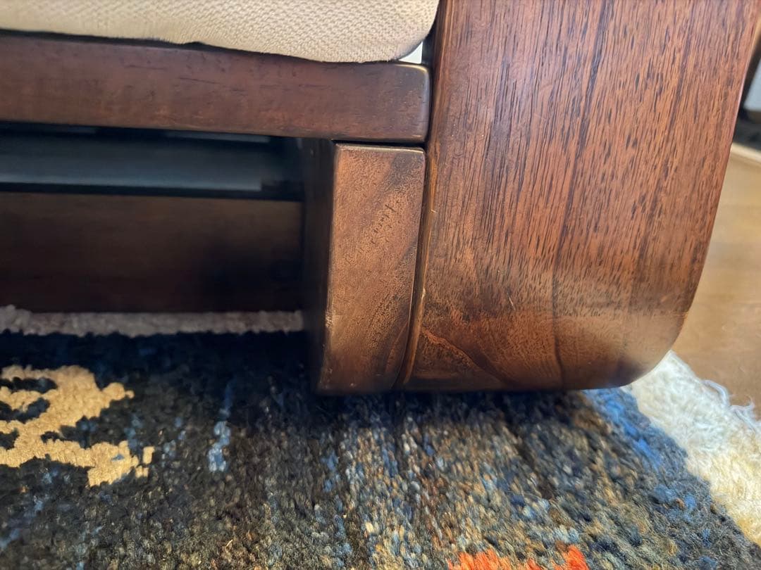 a.flat最上級シリーズ 無垢材2.5人掛け テン・ハイバックソファ