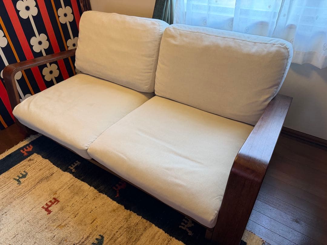 a.flat最上級シリーズ 無垢材2.5人掛け テン・ハイバックソファ