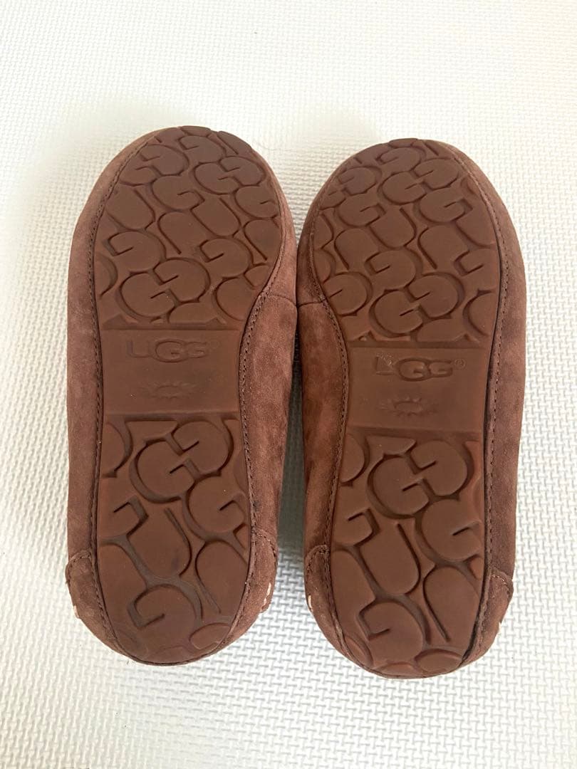 25cm UGG アンスレー モカシン シープスキン チョコレート