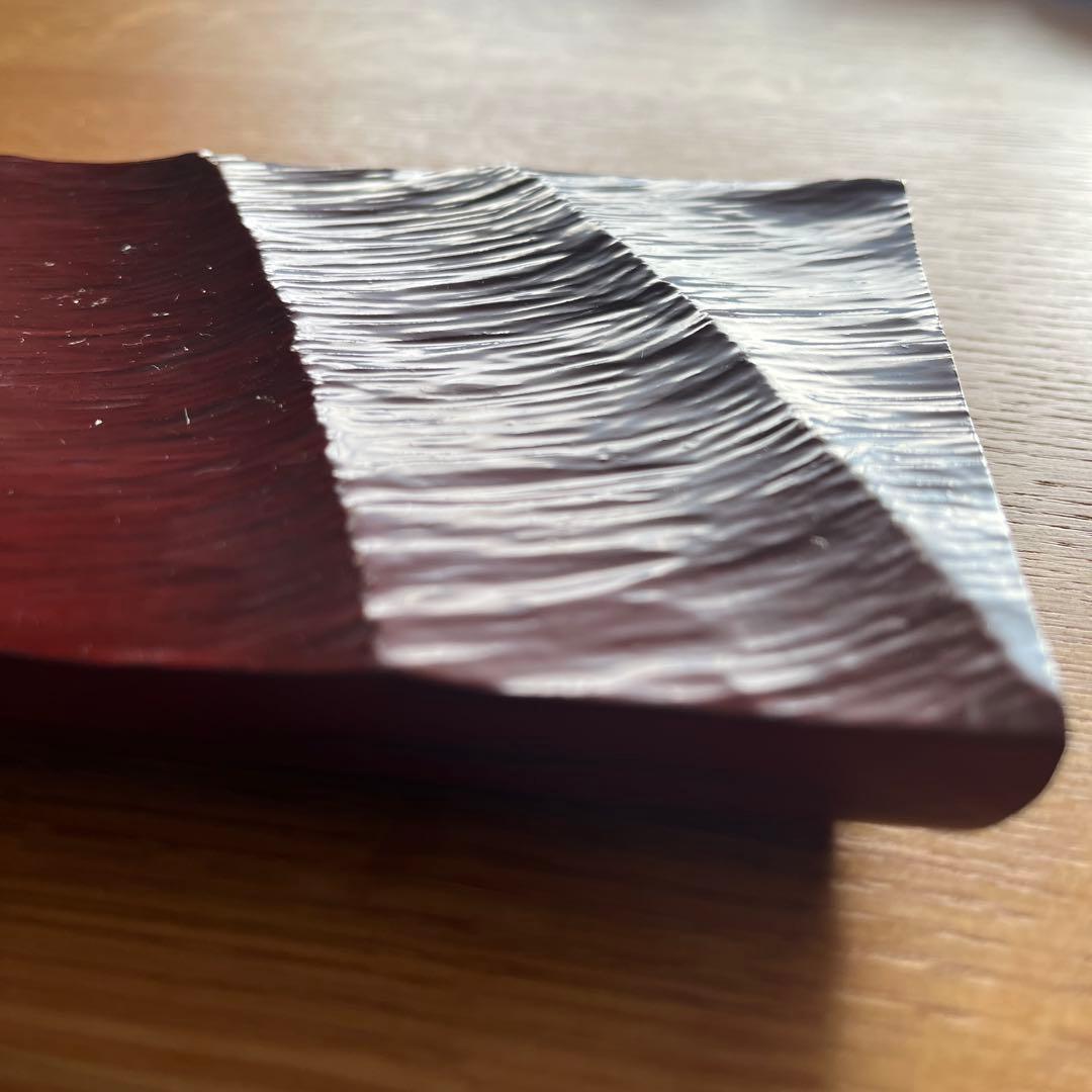 木工作家　山本美文　漆　器　波