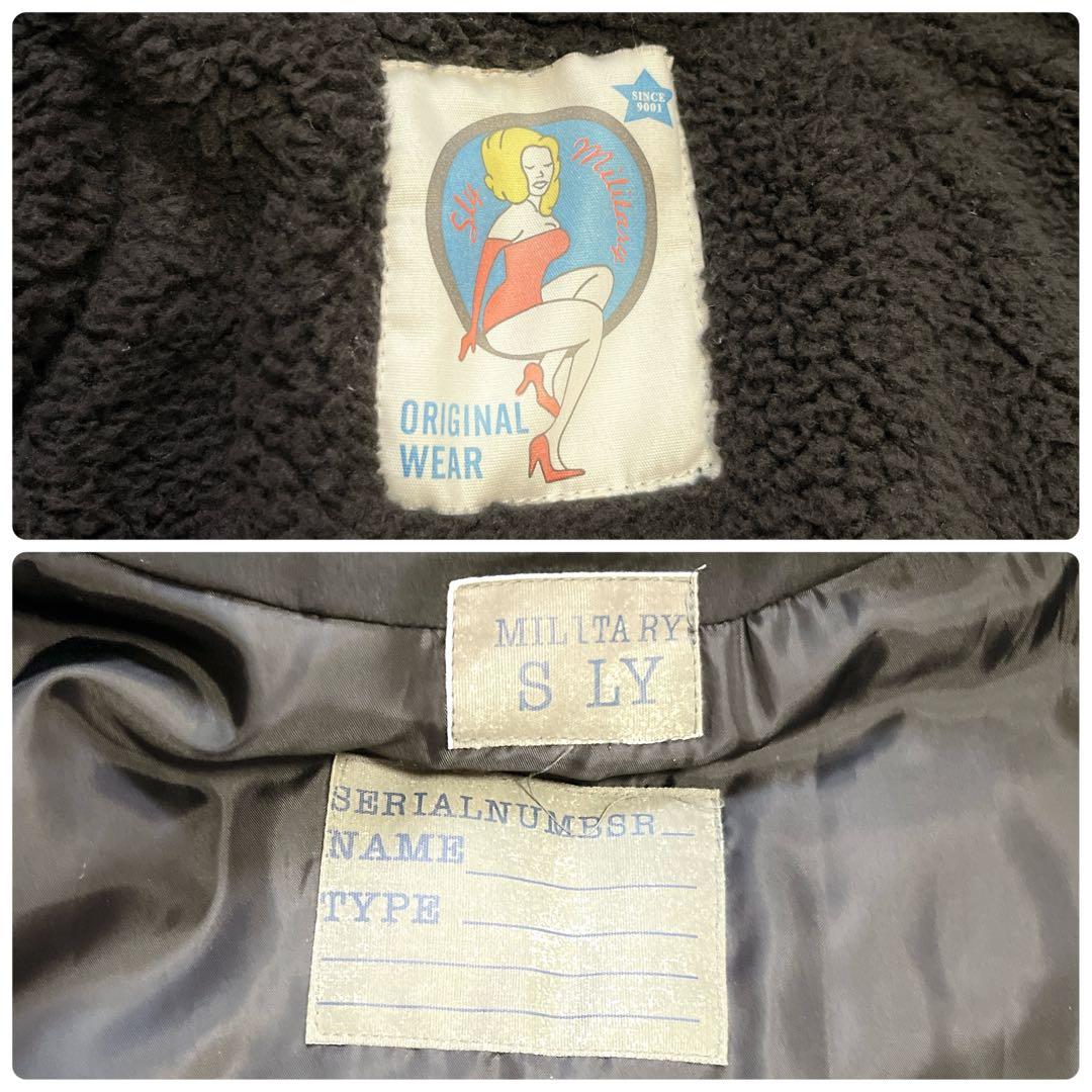 SLY N3B ダウン ボアライナー ラクーン 中綿 黒 ミリタリー y2k