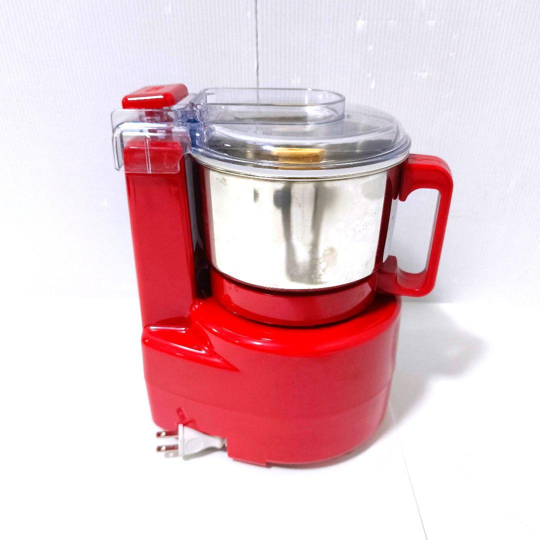 【送料無料】あじのさと フードプロセッサー Y-2400W レッド