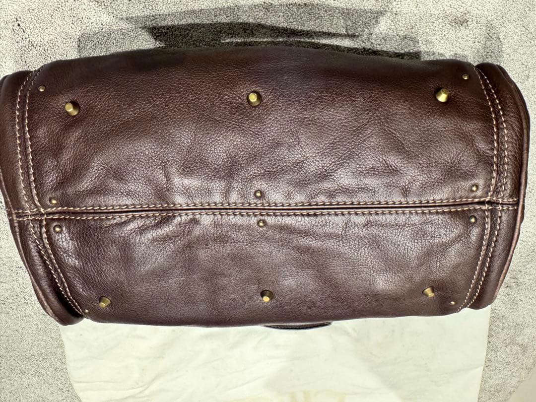 クロエ　パディントン　ブラウンレザー ハンドバッグ 金属ロック付き　南京錠付き