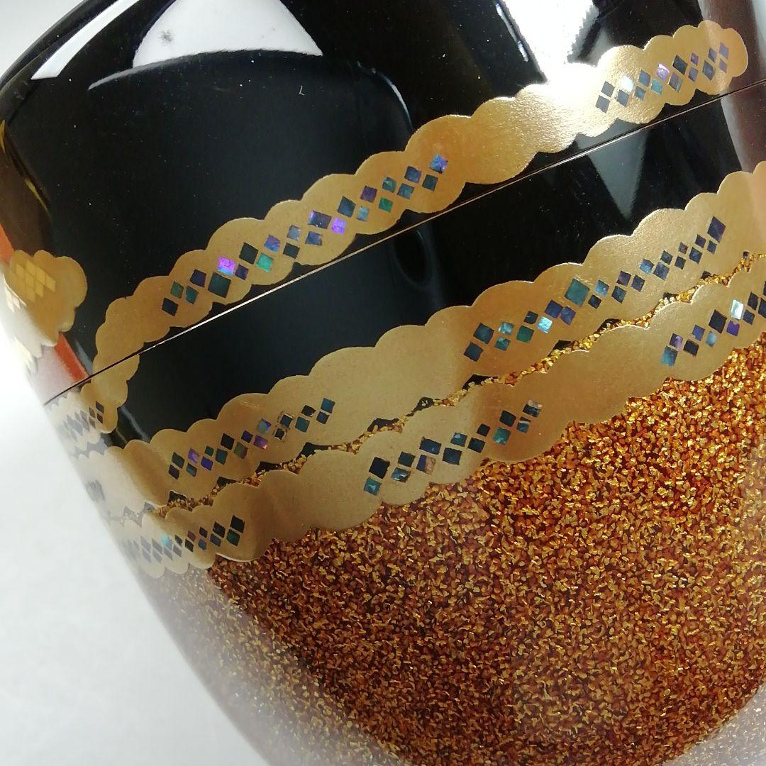 Ｗ２３８　棗　『紅富士蒔絵』『内銀地』『大棗』『細川司光 作』　共箱　茶道具