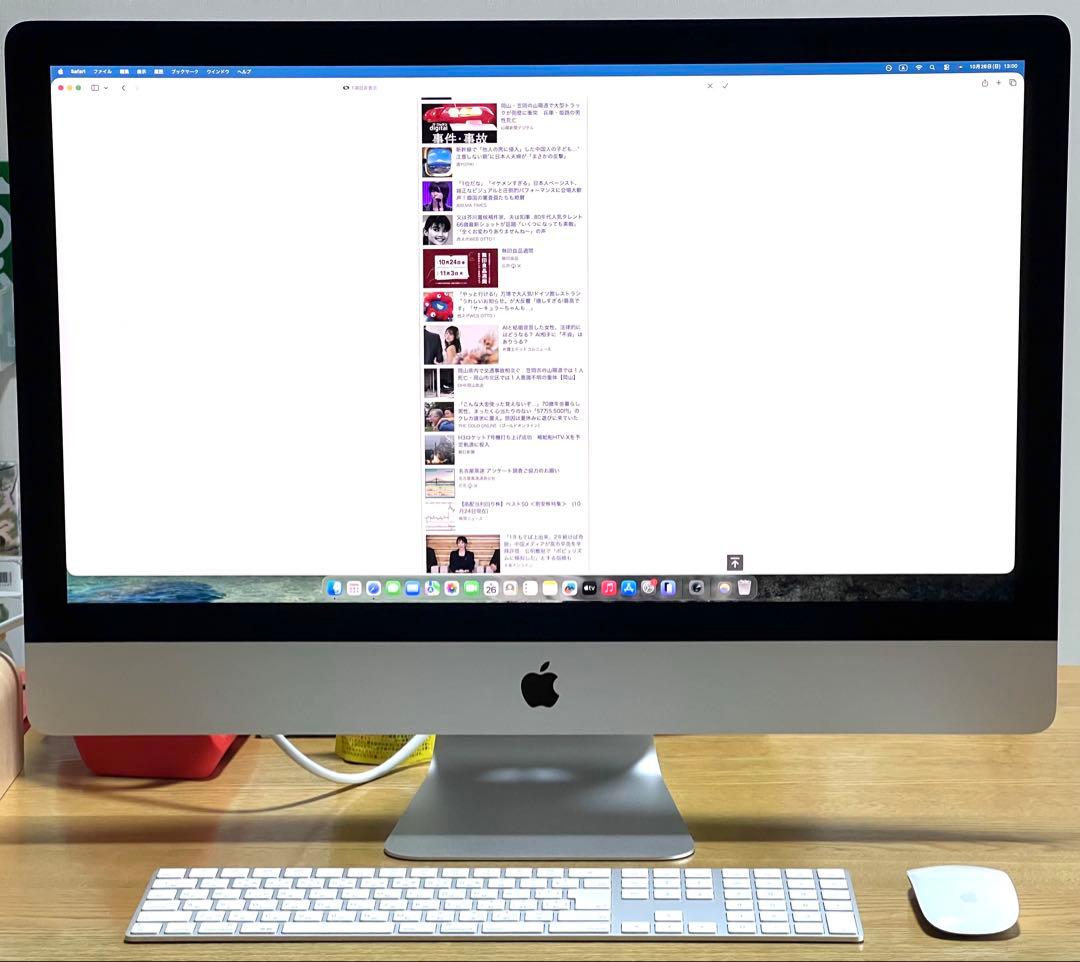 超美品 Apple iMac 5K 2020 40GBメモリ 256GB SSD