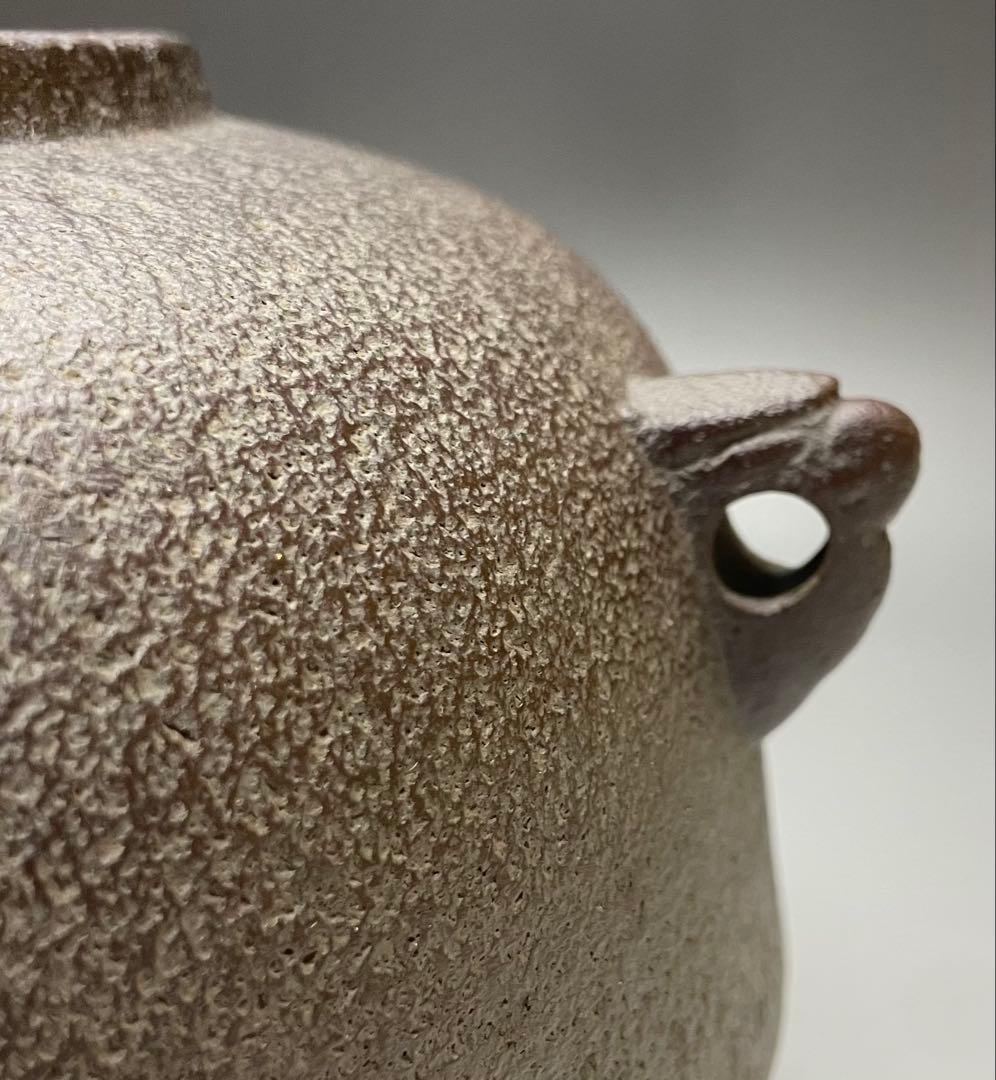 人間国宝　高橋敬典　鬼面風炉釜　釜釻　共箱　栞