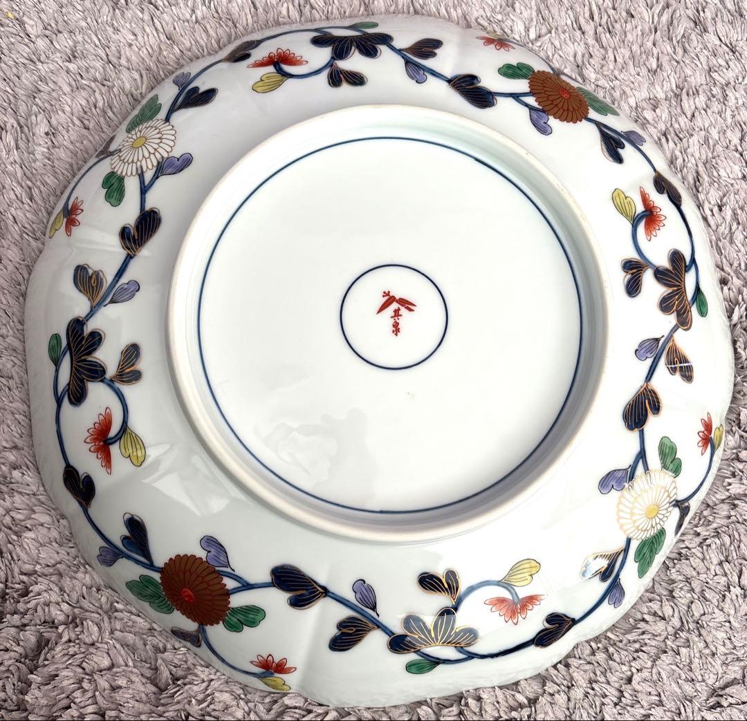 美品☆有田焼　其泉窯　琳派古伊万里　盛皿