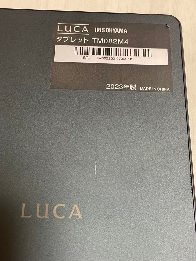 美品　Luca タブレット TM082M4 ブラック
