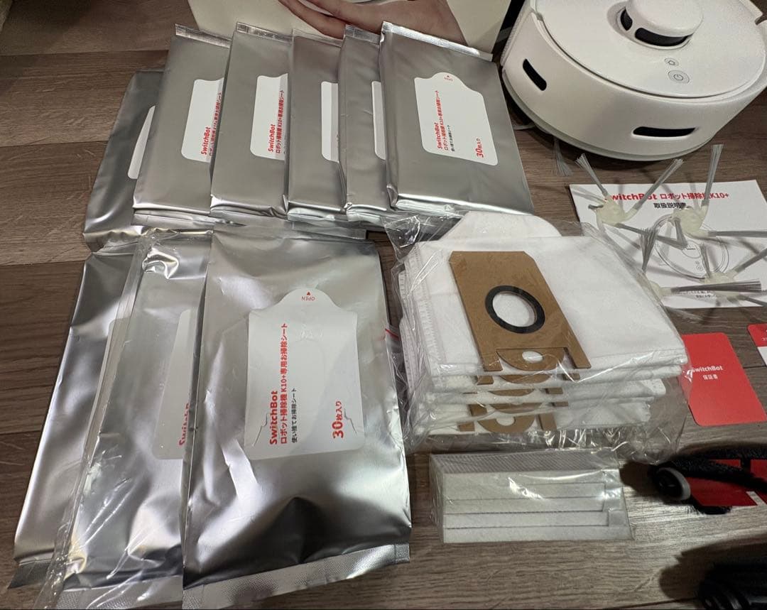SwitchBot ロボット掃除機 K10+ 本体 消耗品多数 Wi-Fi