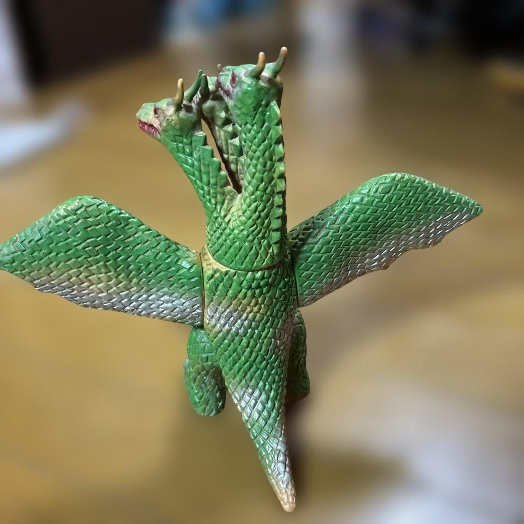 昭和レトロ 当時物 ブルマァク キングギドラ ソフビ