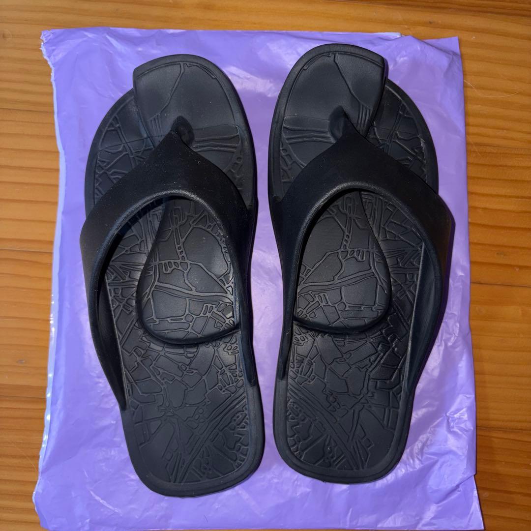 ア*ミ様 ラクバキ イージーサンダル ブラック