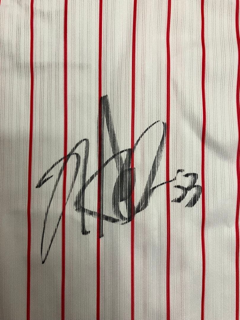 青木宣親　直筆サイン　東京ヤクルトスワローズ　ユニフォーム　侍ジャパン　WBC