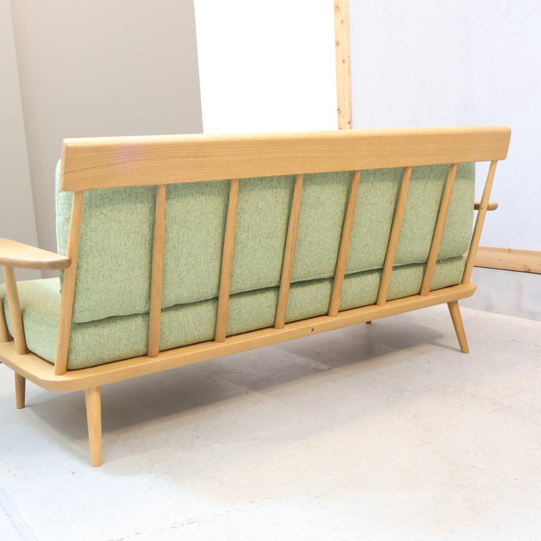 HIDA 飛騨産業 つぐみ 3人掛けソファ キツツキ ホワイトオーク 飛騨家具