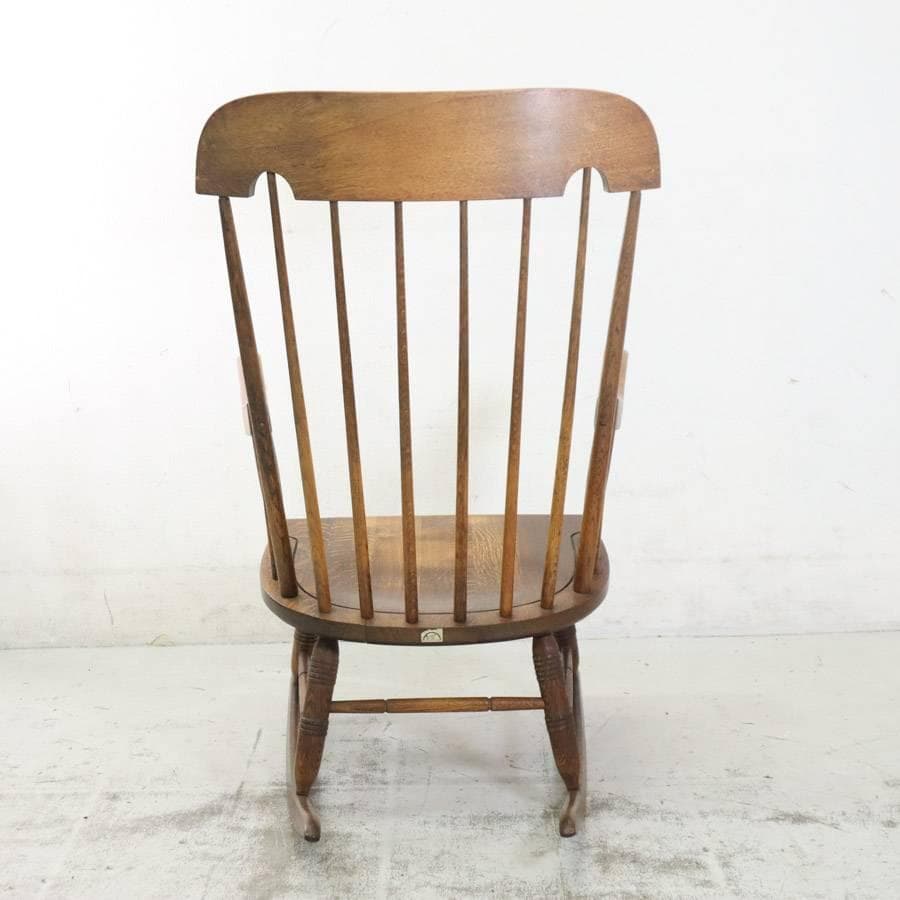 値下ヴィンテージ 飛騨産業 キツツキ 穂高 ウィンザーロッキングチェア 旧ロゴ