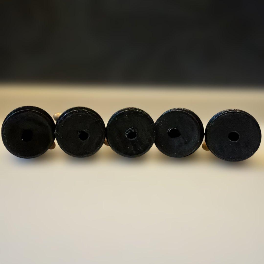 未使用　ドイツエルツ山地　木工民芸品ヴィンテージ　5名聖歌隊　削り木2本