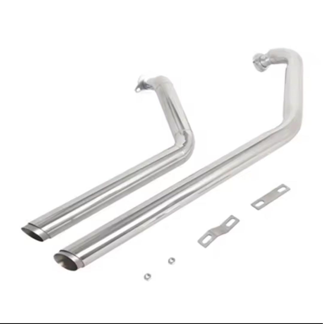 新品未使用 イントルーダークラシック　ブラック マフラー ステー有り ブルバード