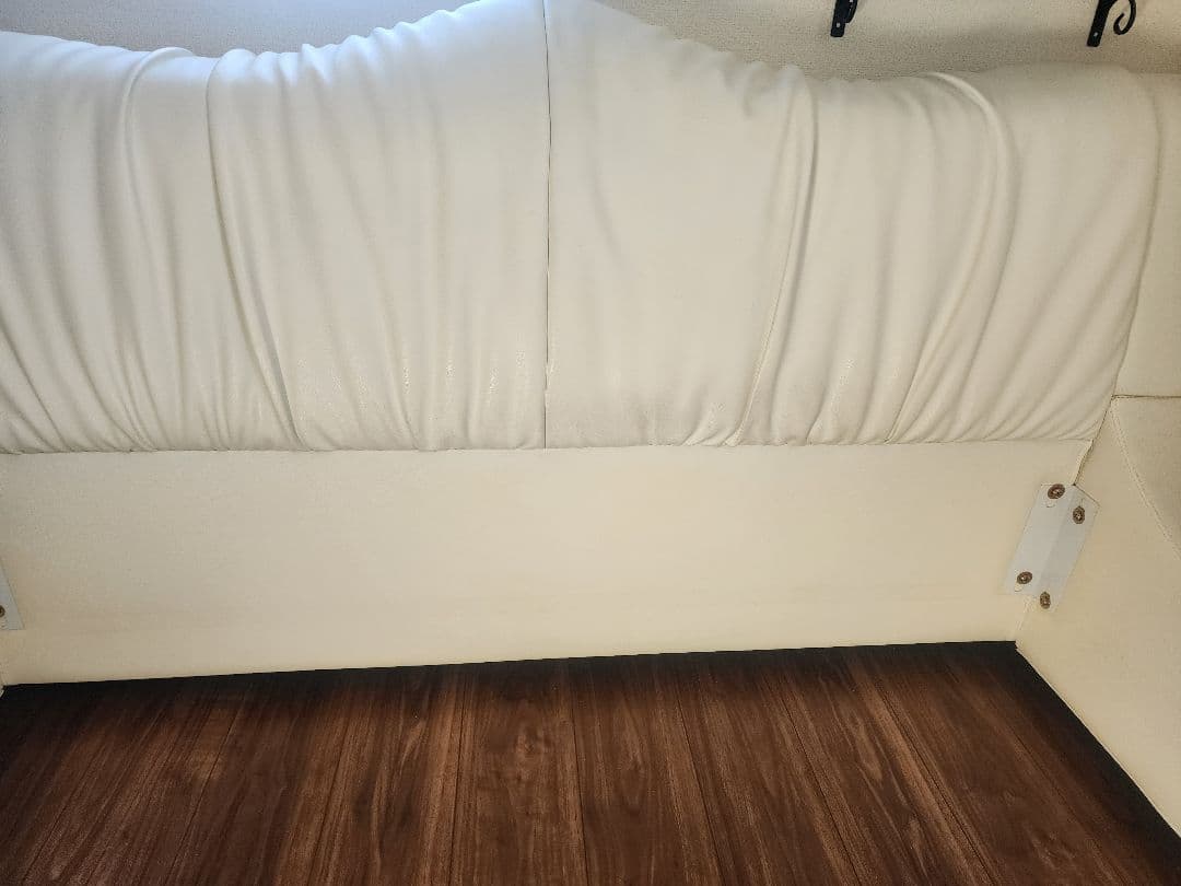 流線型 モダン ダブルベッド