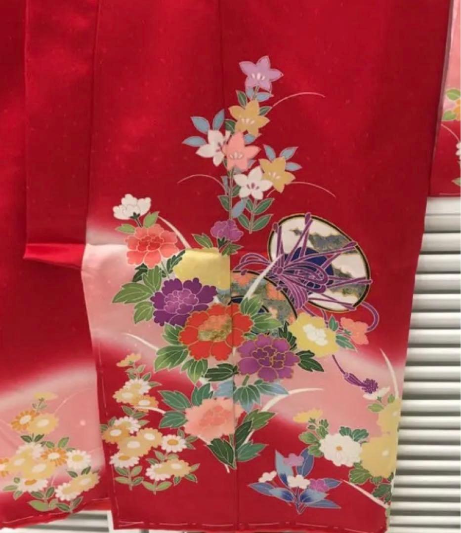 ❪5813❫ ♥ 七五三 三歳 女の子 正絹 日本製 ♥