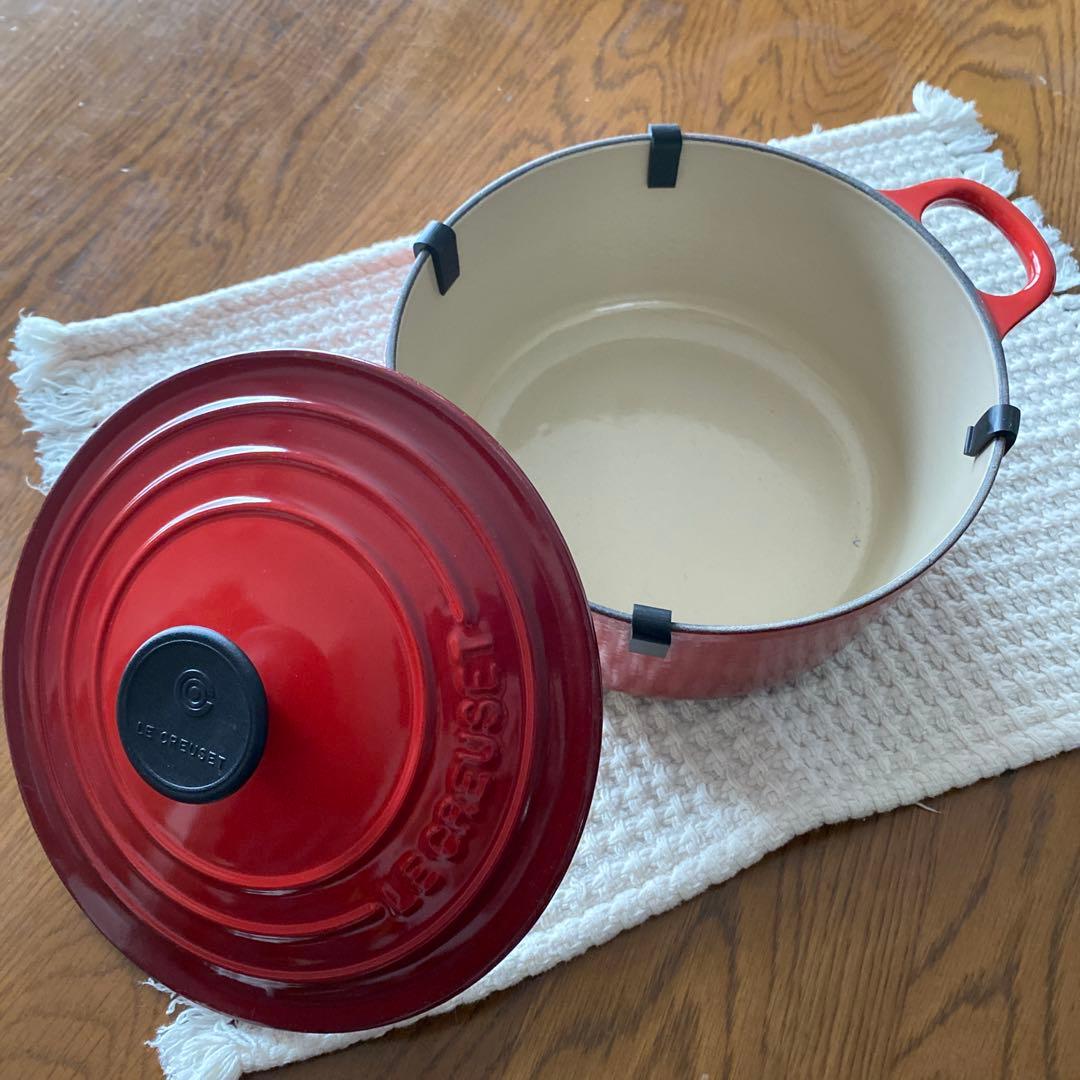 LE CREUSET 両手鍋 18cm レッド
