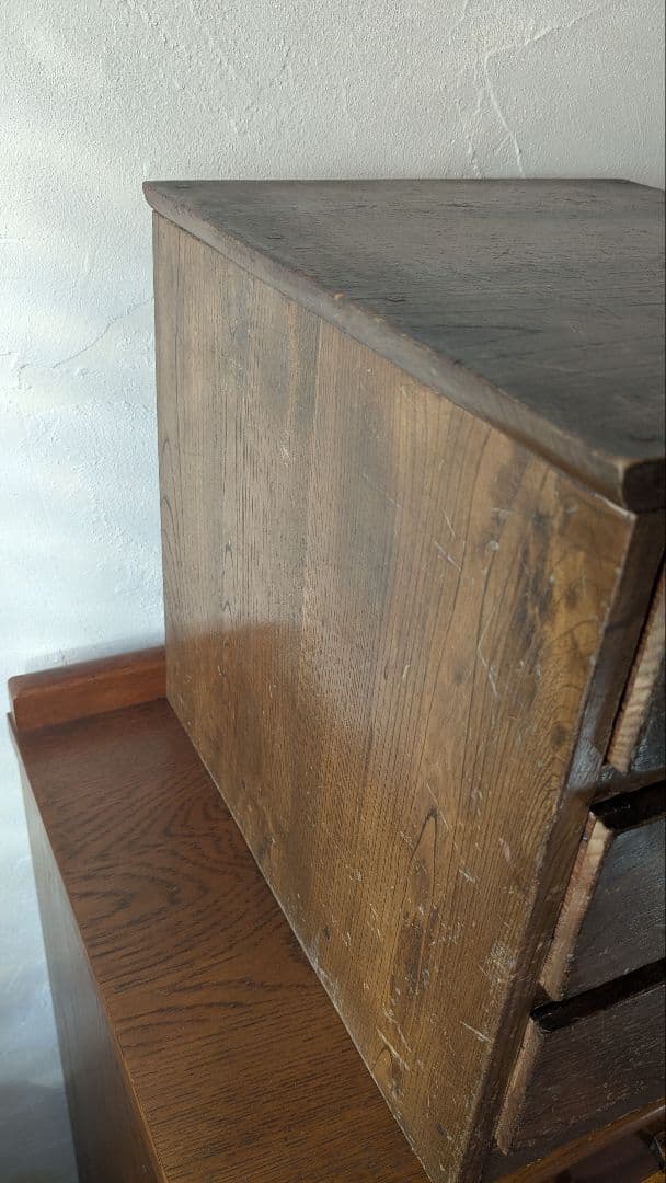 アンティーク　木製3段引き出し 箪笥